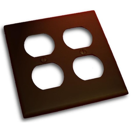 Residential Essentials Double Receptacle Outlet Switch Plate- Venetian Bronze 10823VB